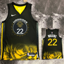 2022-23 WARRIORS WIGGINS #22 Black City Edition Top Quality Hot Pressing NBA Jersey