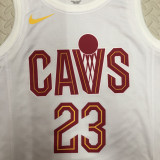 2022-23 Cleveland Cavaliers JAMES #23 White Top Quality Hot Pressing NBA Jersey