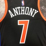 2022-23 KNICKS ANTHONY #7 Black City Edition Top Quality Hot Pressing NBA Jersey