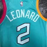 2022-23 Sa Spurs LEONARD #2 Green City Edition Top Quality Hot Pressing NBA Jersey