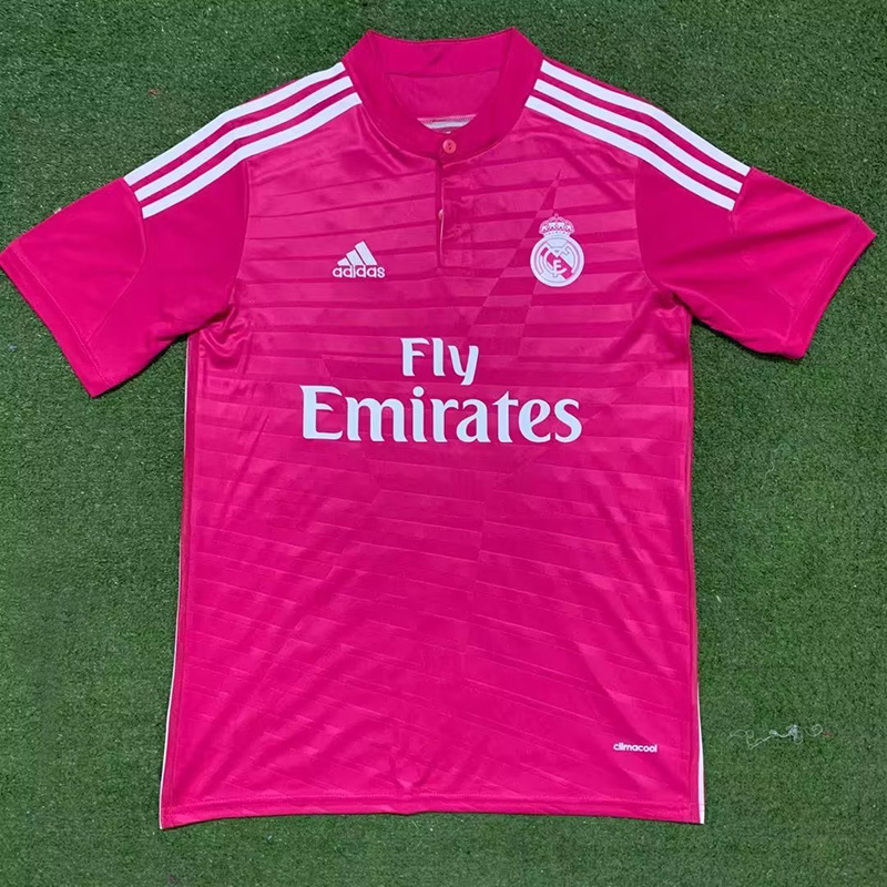 adidas Real Madrid Team Away Soccer Short Sleeves Jersey Pink RMA