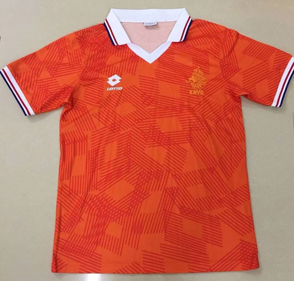 1991-1992 Netherlands Home Retro Soccer Jersey