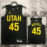 2022-23 JAZZ MITCHELL #45 Black Top Quality Hot Pressing NBA Jersey (Trapeze Edition)