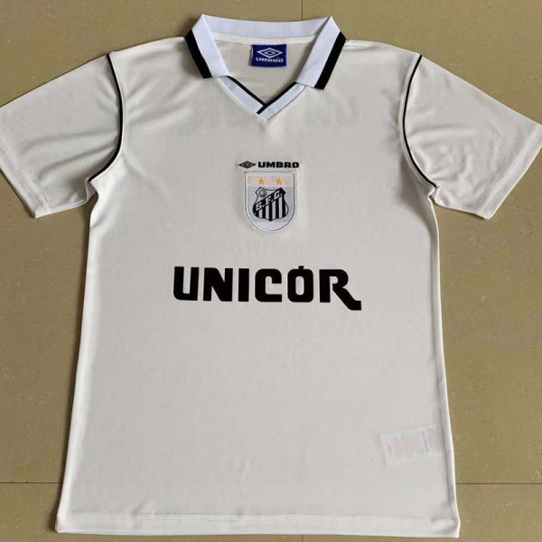 1999 Santos Home Retro Soccer Jersey