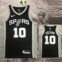 2022-23 SA Spurs SOCHAN #10 Black Top Quality Hot Pressing NBA Jersey