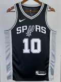 2022-23 SA Spurs SOCHAN #10 Black Top Quality Hot Pressing NBA Jersey