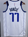 2022-23 Dallas Mavericks DONCIC #77 White Home Top Quality Hot Pressing NBA Jersey