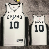 2022-23 SA Spurs SOCHAN #10 White Top Quality Hot Pressing NBA Jersey