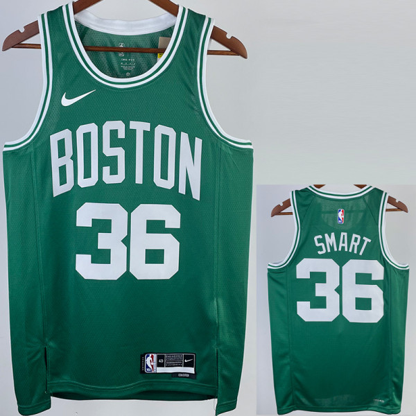 2022-23 CELTICS SMART #36 Green Top Quality Hot Pressing NBA Jersey