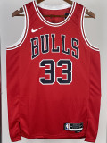 2022-23 BULLS PIPPEN #33 Red Top Quality Hot Pressing NBA Jersey