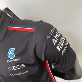 2023 F1 Mercedes Black Polo Racing Suit(有领)