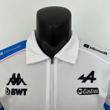 2023 F1 ALPINE White Polo Racing Suit(有领)