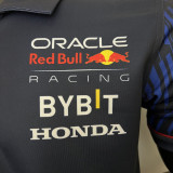 2023 F1 Red Bull Royal Blue Polo Racing Suit(有领)