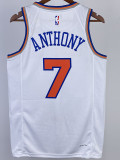 2022-23 KNICKS ANTHONY #7 White Top Quality Hot Pressing NBA Jersey