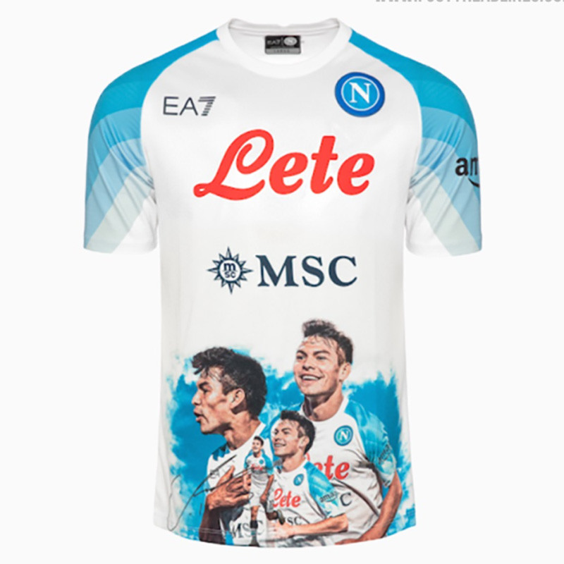 US$ 14.50 - 22-23 Napoli Face Picture Lozano White Fans Soccer Jersey 洛萨诺 -  m.grkits.com