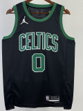 2022-23 CELTICS TATUM #0 Black Top Quality Hot Pressing NBA Jersey (Trapeze Edition) 飞人版