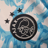 2023 AJax Blue White Training shirts