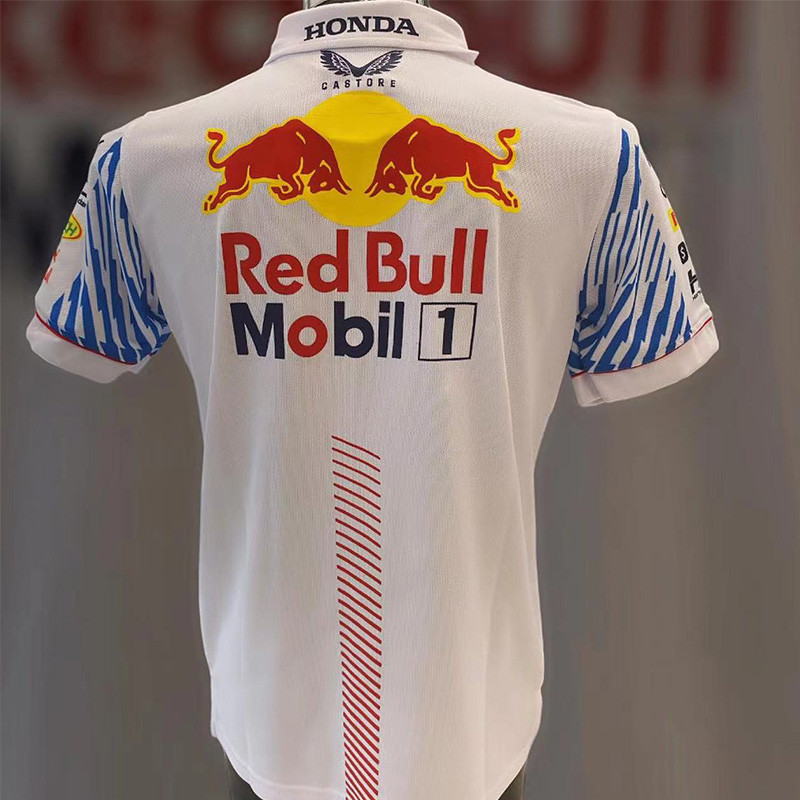 US$ 26.00 - 2023 F1 Red Bull White Racing Suit (有领广告版) - m.grkits.com
