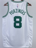 2022-23 CELTICS PORZINGIS #8 White Top Quality Hot Pressing NBA Jersey