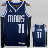 2022-23 Dallas Mavericks IRVING #11 Royal Blue Top Quality Hot Pressing NBA Jersey (Trapeze Edition)飞人版