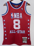 ALL-STAR BRYANT #8 Red Top Quality Hot Pressing NBA Jersey