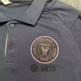 2023-24 Inter Miami Grey Polo Short Sleeve (灰色)