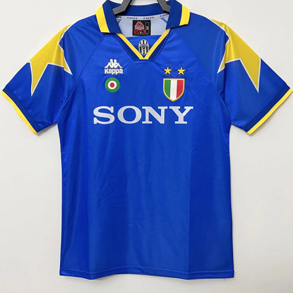 1995-1996 JUV Away Blue Retro Soccer Jersey