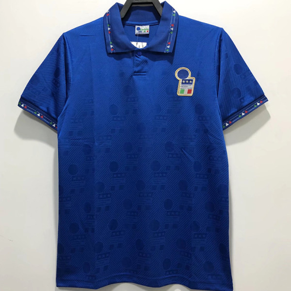 1994 Italy Home Blue Retro Soccer Jersey