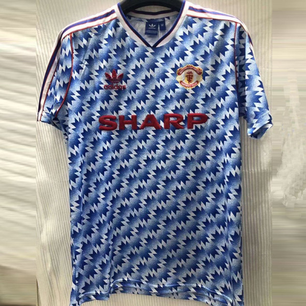 1990-1992 Man Utd Away Retro Soccer Jersey