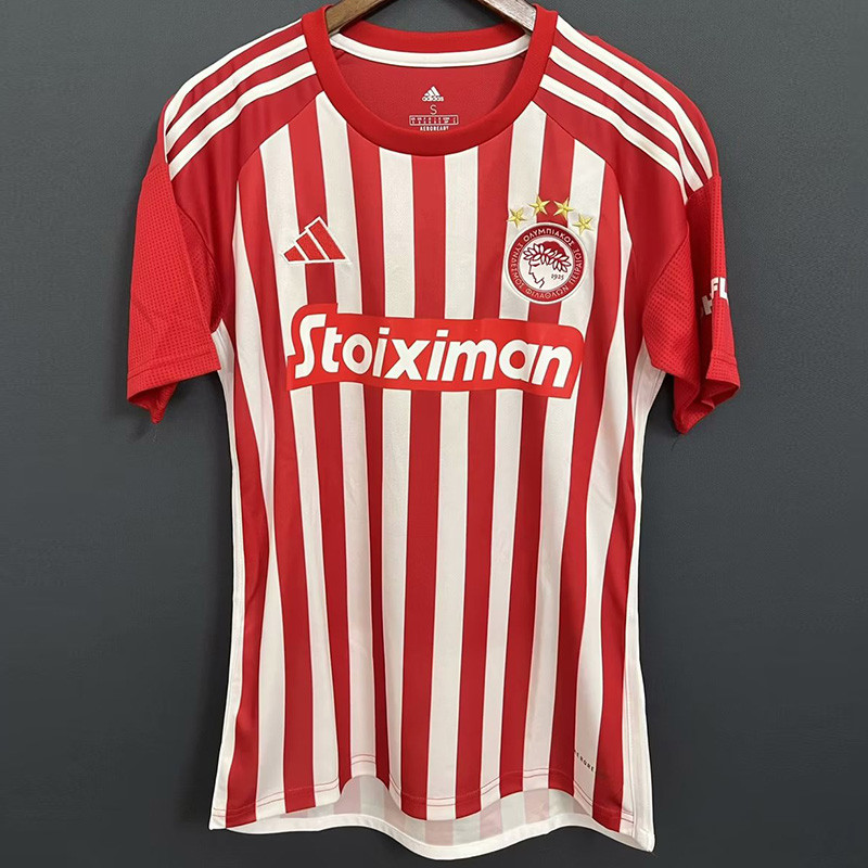 US$ 14.50 - 23-24 Olympiacos Home Fans Soccer Jersey - m.grkits.com