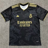 2023 RMA Black Special Edition Fans Training Shirts 金边龙纹