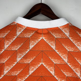 1988 Netherlands Home Long Sleeve Retro Soccer Jersey (长袖)