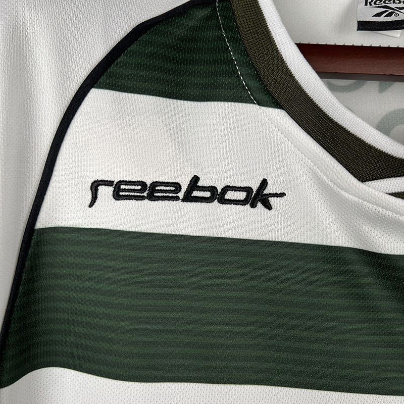 US$ 20.00 - 2001-2002 Sporting Lisbon Home Long Sleeve Retro Soccer Jersey  (长袖) - m.