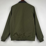 2023-24 Los Angeles Black & Green Double Sided Windbreaker (双面风衣) 金色边