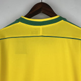 1998 Brazil Home Long Sleeve Retro Soccer Jersey (长袖)