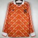 1988 Netherlands Home Long Sleeve Retro Soccer Jersey (长袖)