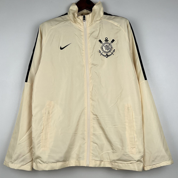 2023-24 Corinthians Cream Color Windbreaker