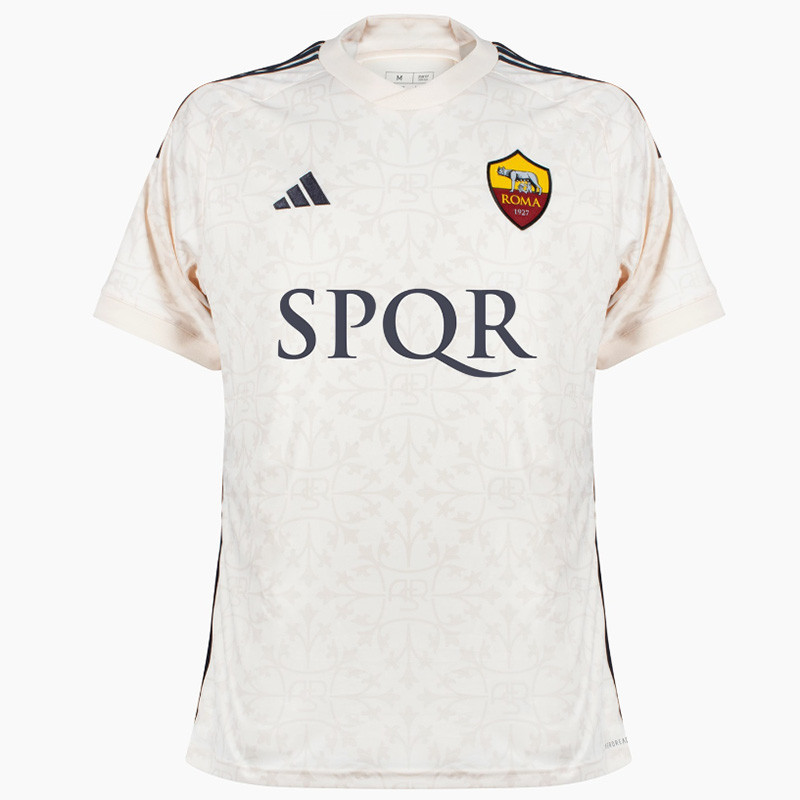 US$ 16.00 - 23-24 Roma Away Fans Soccer Jersey (Print SPQR) - m.grkits.com
