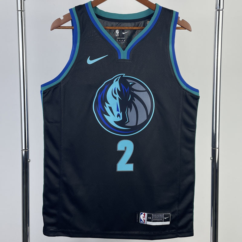 2023 NBA All Star Blue 77#DONCIC Hot Pressed Jersey