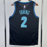 2022-23 Dallas Mavericks IRVING #2 Blue Black Top Quality Hot Pressing NBA Jersey