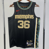 2022-23 Grizzlies SMART #36 Black City Edition Top Quality Hot Pressing NBA Jersey