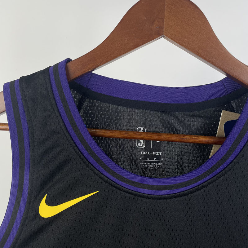 LOS ANGELES LAKERS BLACK 3/23/24 JERSEY