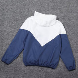 2023-24 RMA White Royal Blue Windbreaker