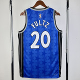 2023-24 Magic FULTZ #20 Dark Blue Top Quality Hot Pressing NBA Jersey (Retro Logo)(V领)