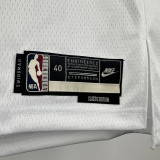 2023-24 TIMBERWOLVES ERDWARDS #5 White Top Quality Hot Pressing NBA Jersey(Retro Logo)