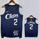 2023-24 CLIPPERS LEONARD #2 Dark blue City Edition Top Quality Hot Pressing NBA Jersey