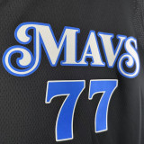 2023-24 Dallas Mavericks DONCIC #77 Black City Edition Top Quality Hot Pressing NBA Jersey(V领)