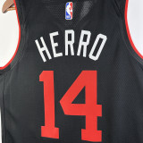 2023-24 HEAT HERRO #14 Black City Edition Top Quality Hot Pressing NBA Jersey (V领）