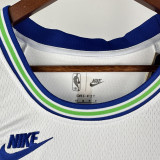 2023-24 TIMBERWOLVES ERDWARDS #5 White Top Quality Hot Pressing NBA Jersey(Retro Logo)