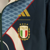2023 Italy Dark green & White Double Sided Windbreaker (双面风衣)